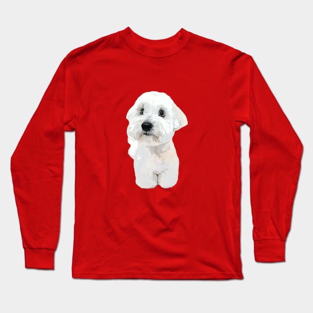 Coton de tulear dog teddy Long Sleeve T-Shirt by ElegantCat